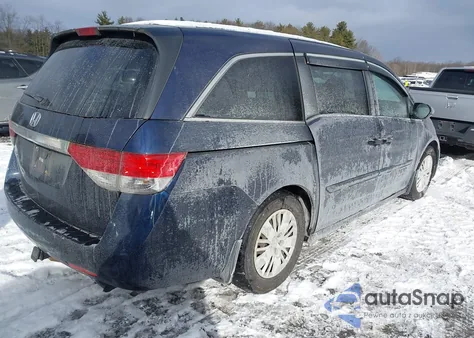 2014 Honda Odyssey Lx из США, поврежденный, VIN 5FNRL5H22EB001662